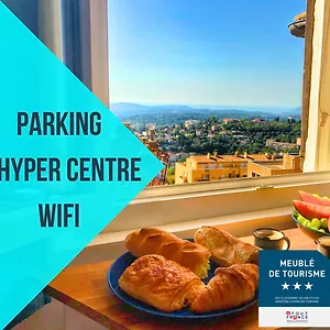 Parking Privé - Vue - Wifi - Centre Historique Grasse